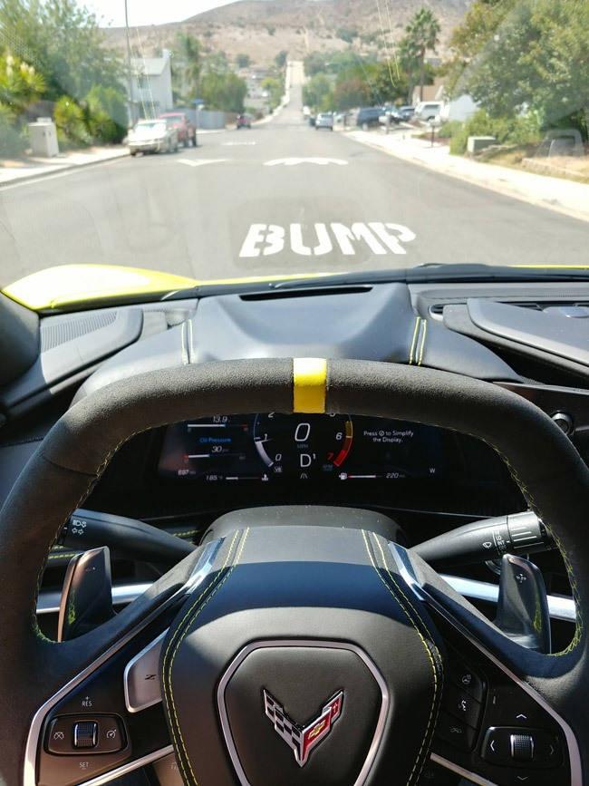 speedbumps in corvette c8