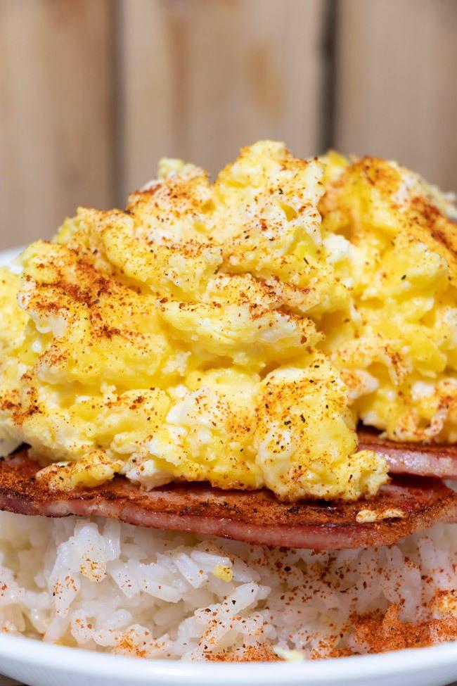cajun swamp eggs cajun breakfast with coleman natural uncured canadian bacon