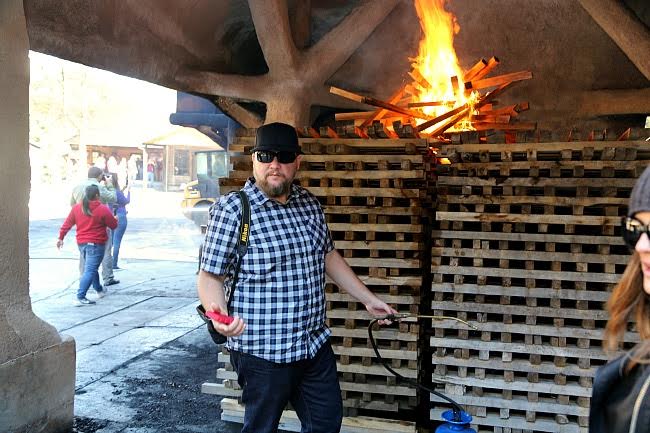 making charcoal