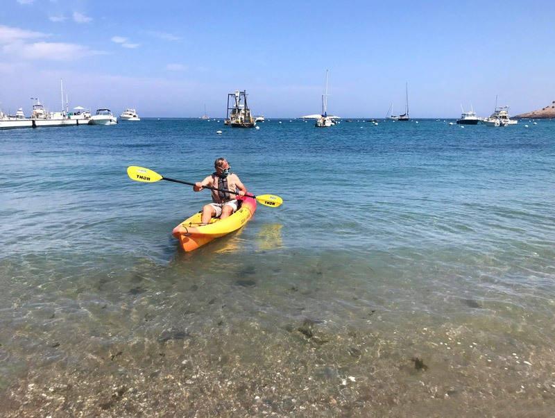 kayaking at two harbors catalina