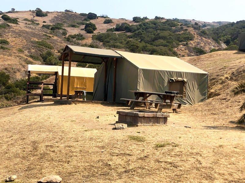 tents at two harbors catalina island california
