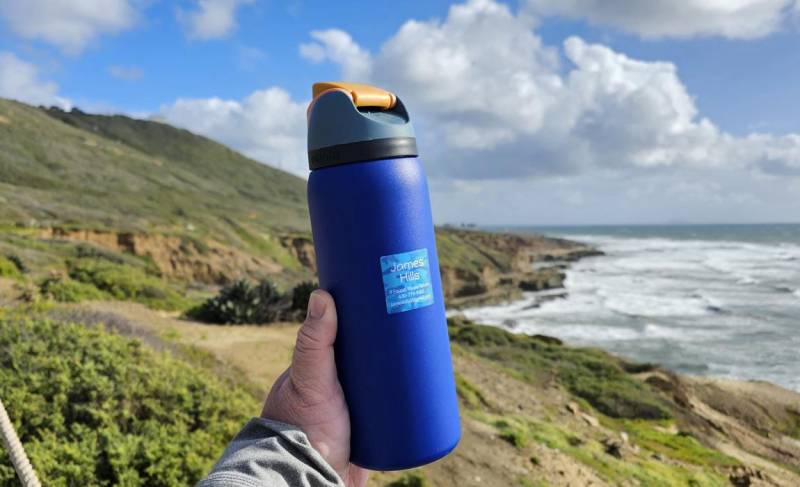 namebubbles on water bottle