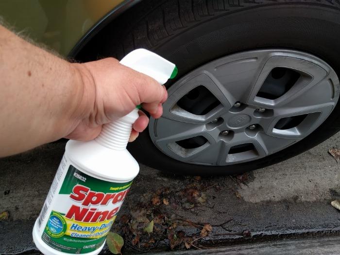 spray nine wheels