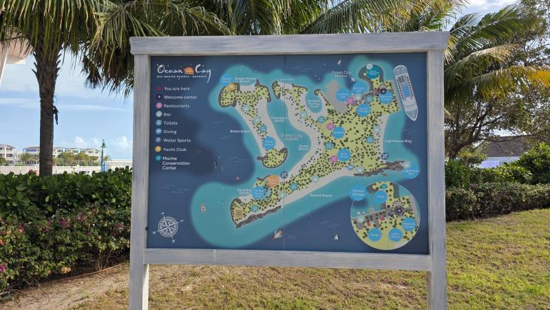 Ocean Cay map