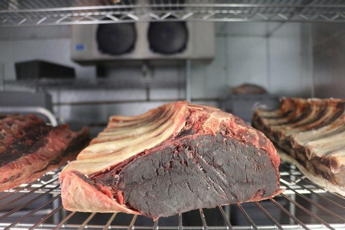 60 day dry aged beef at bently ranch butcher shop