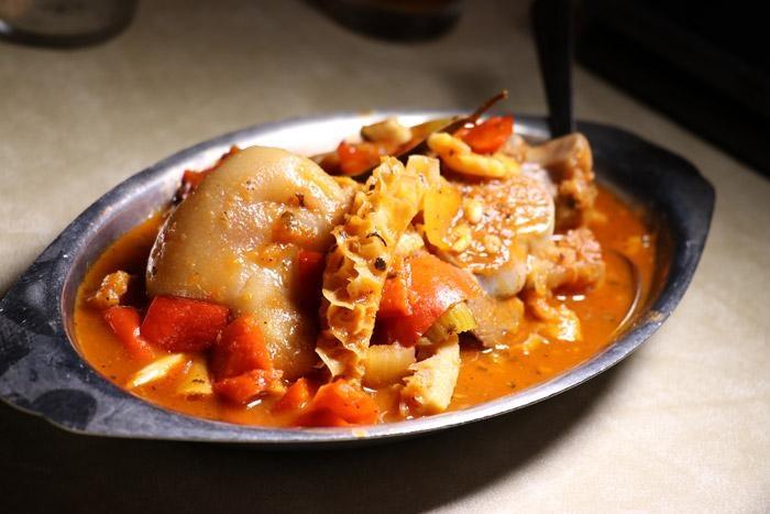 tripe and pig nuckle at jt basque restaurant in gardnerville nevada