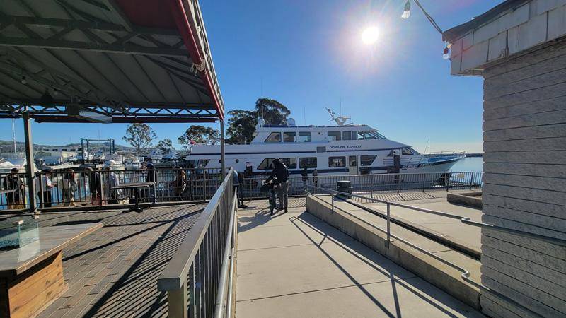 boarding Catalina Express at Dana Point harbor