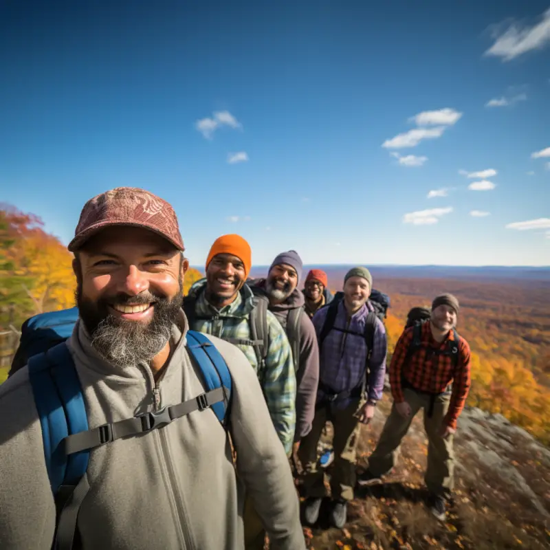 bachelor party guys hiking catskills bachelor party