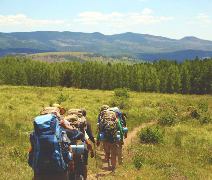 back country hiking