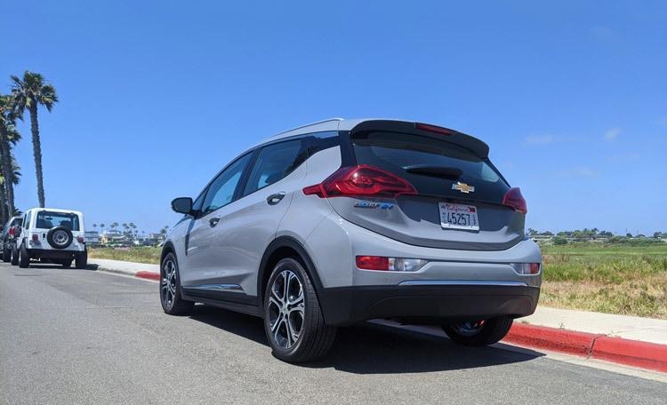 rear view of chevy bolt ev