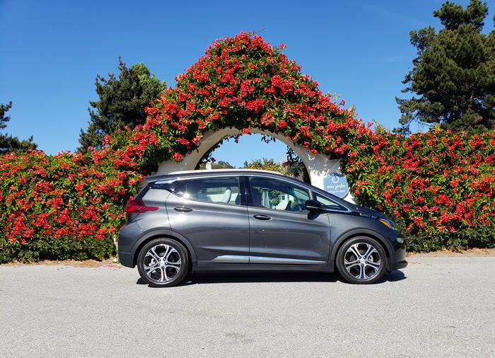 chevy bolt ev at fairytale winery carmel california