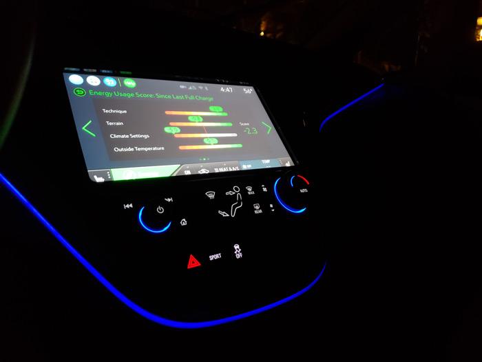 chevy bolt ev at night lighting