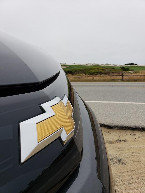 chevy bolt ev bowtie badge 17 mile drive carmel by the sea california