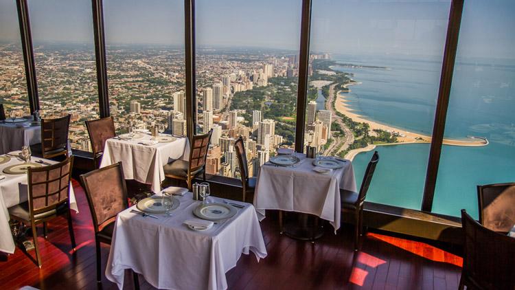 signature room chicago at the top of the hancock tower