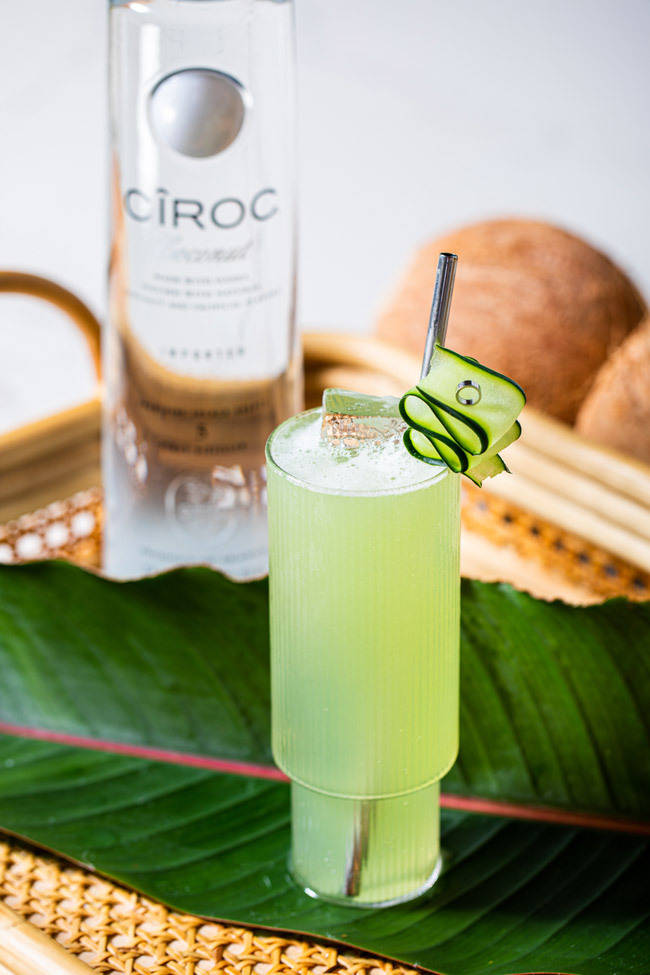 cîroc coco cucumber vodka cocktail recipe