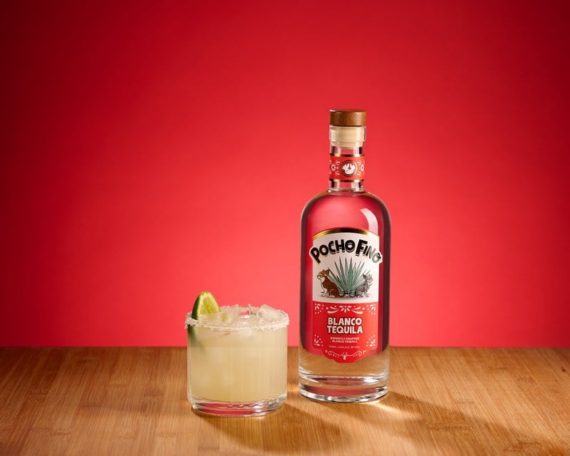 Pocho Fino Margarita with bottle