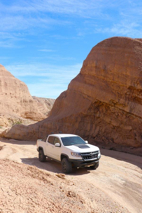 chevy colorado zr2 dusk edition tectonic canyon near borego springs california