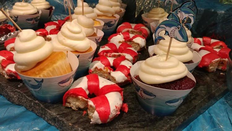 sharknado food from comic con party 2017