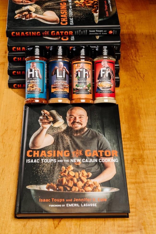 Isaac Tops Spice Kit and Chasing the Gator Cajun Cookbook
