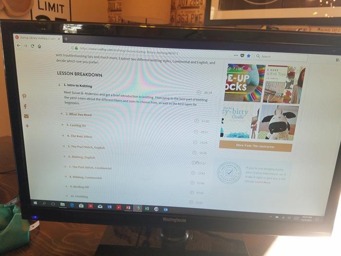 online knitting lessons