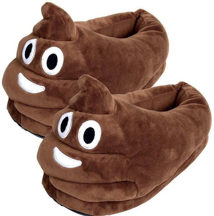 novelty poo slippers