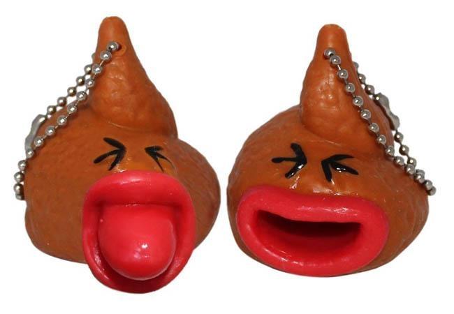 poop key chain gag gift
