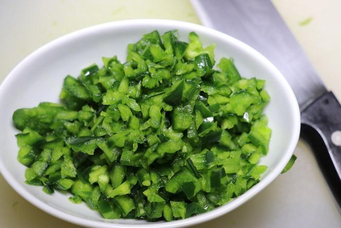 diced poblano peppers