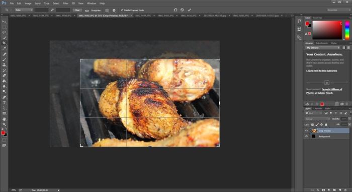 cropping chicken