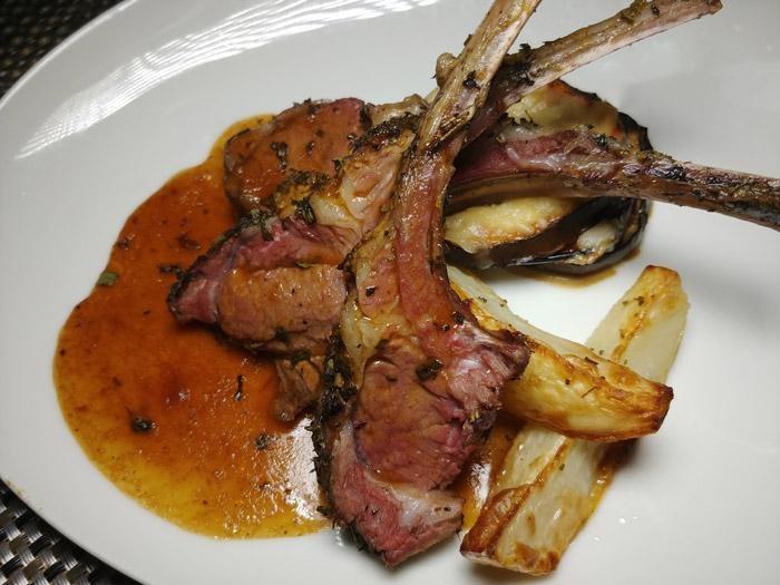 rack of lamb formal night at coastal kitchen on oasis of the seas
