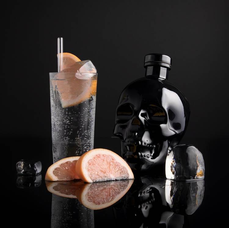 spirits run high vodka cocktail recipe with Crystal Head Onyx