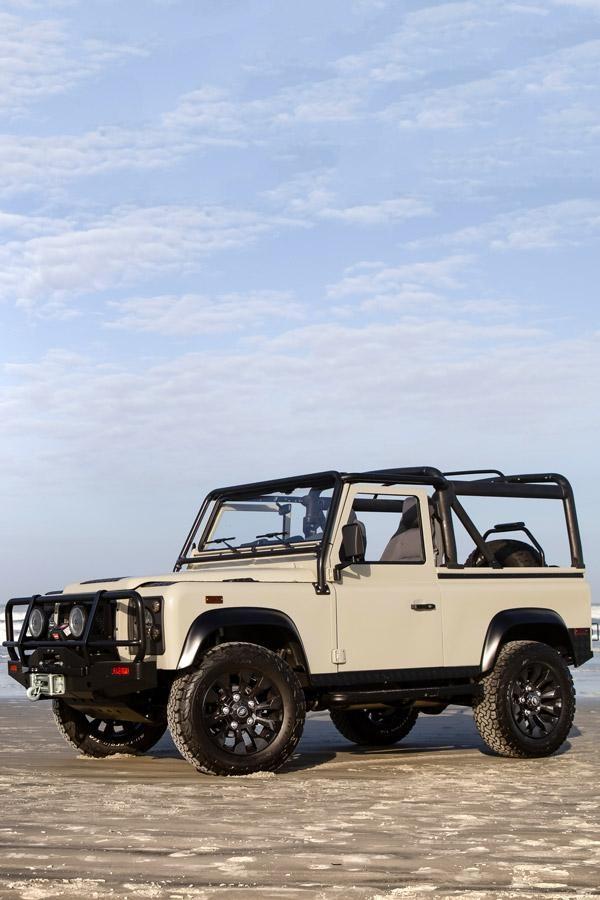 rear of project ranger custom land rover defender