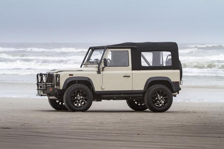 rear of project ranger custom land rover defender
