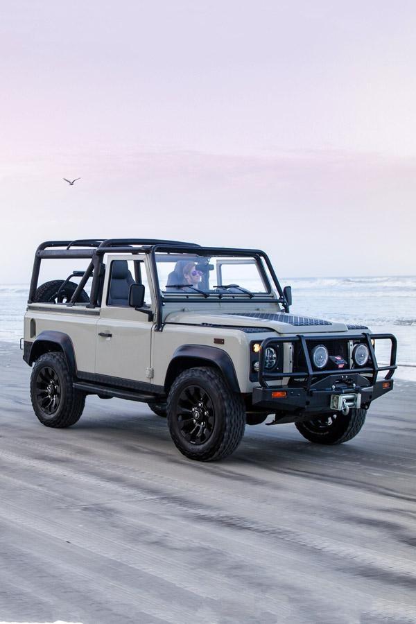 rear of project ranger custom land rover defender