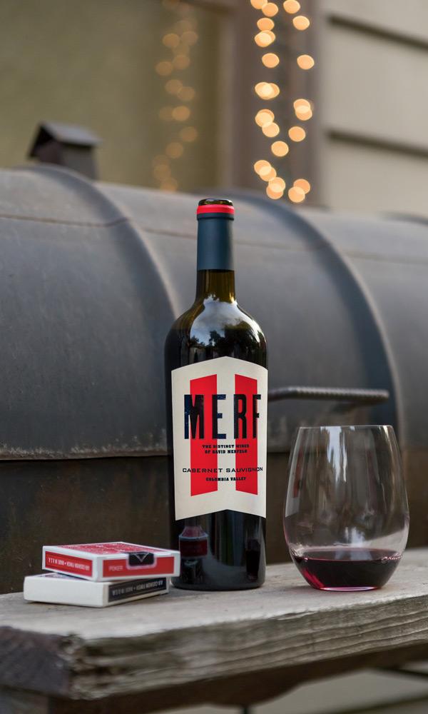 merf wines cabernet on grill