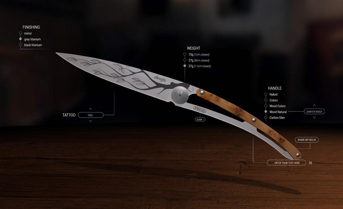 Deejo custom knives