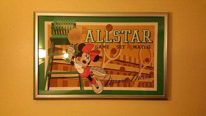 mini mouse tennis poster