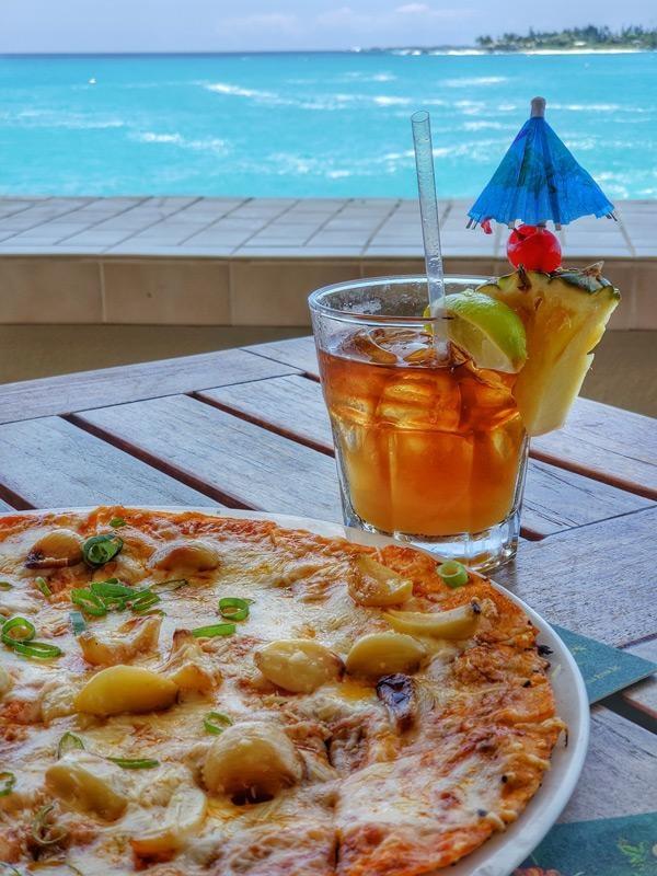 don the beachcomber original mai tai and garlic crisp at royal kona resort hawaii