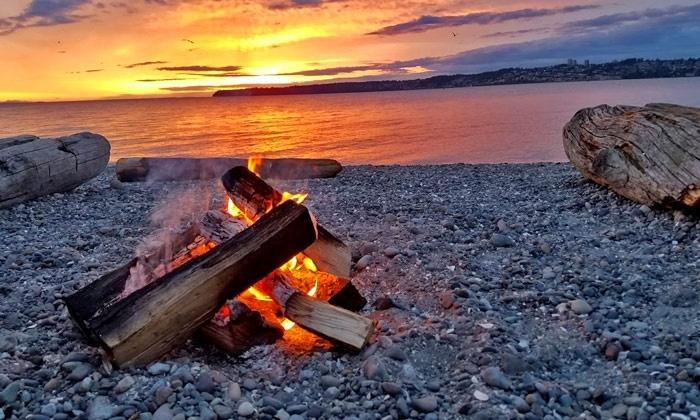 sunset fire