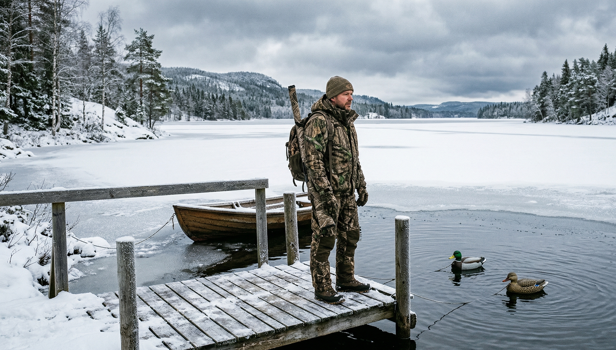 winter duck hunting