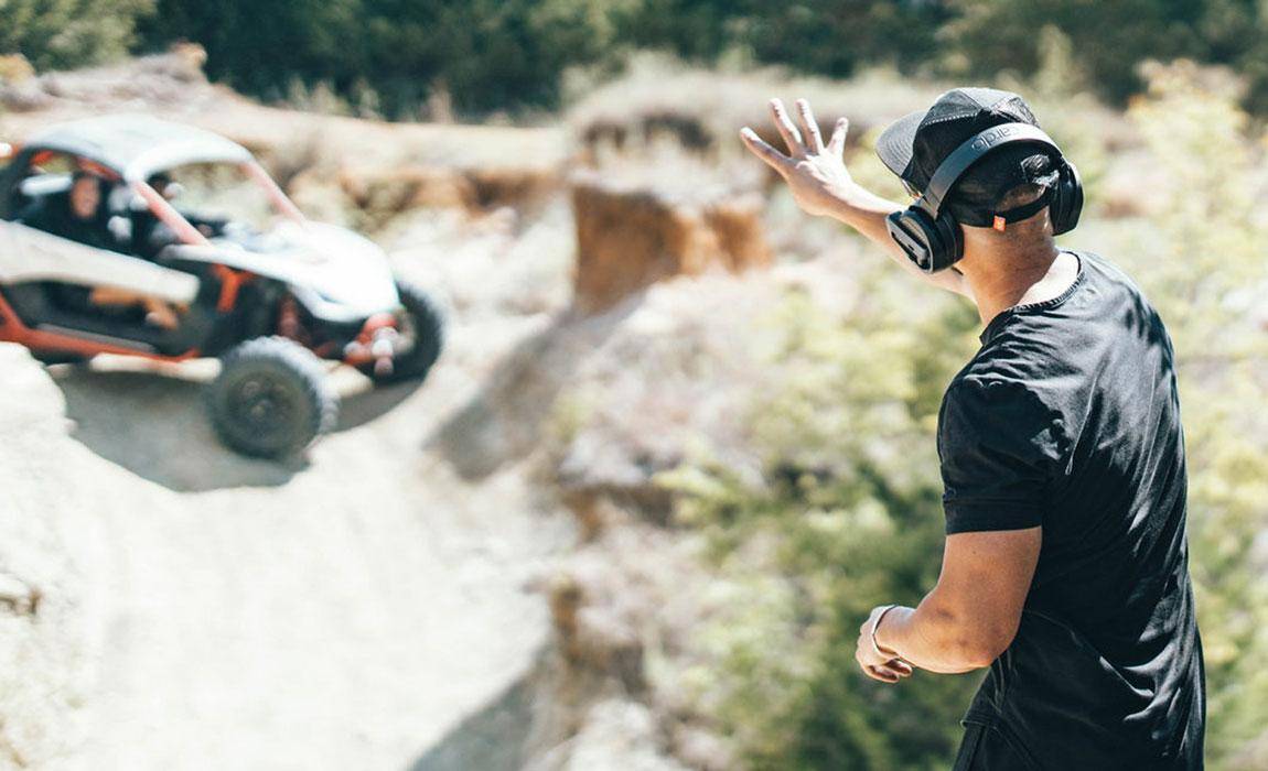 edgephones on trail helping spot a driver