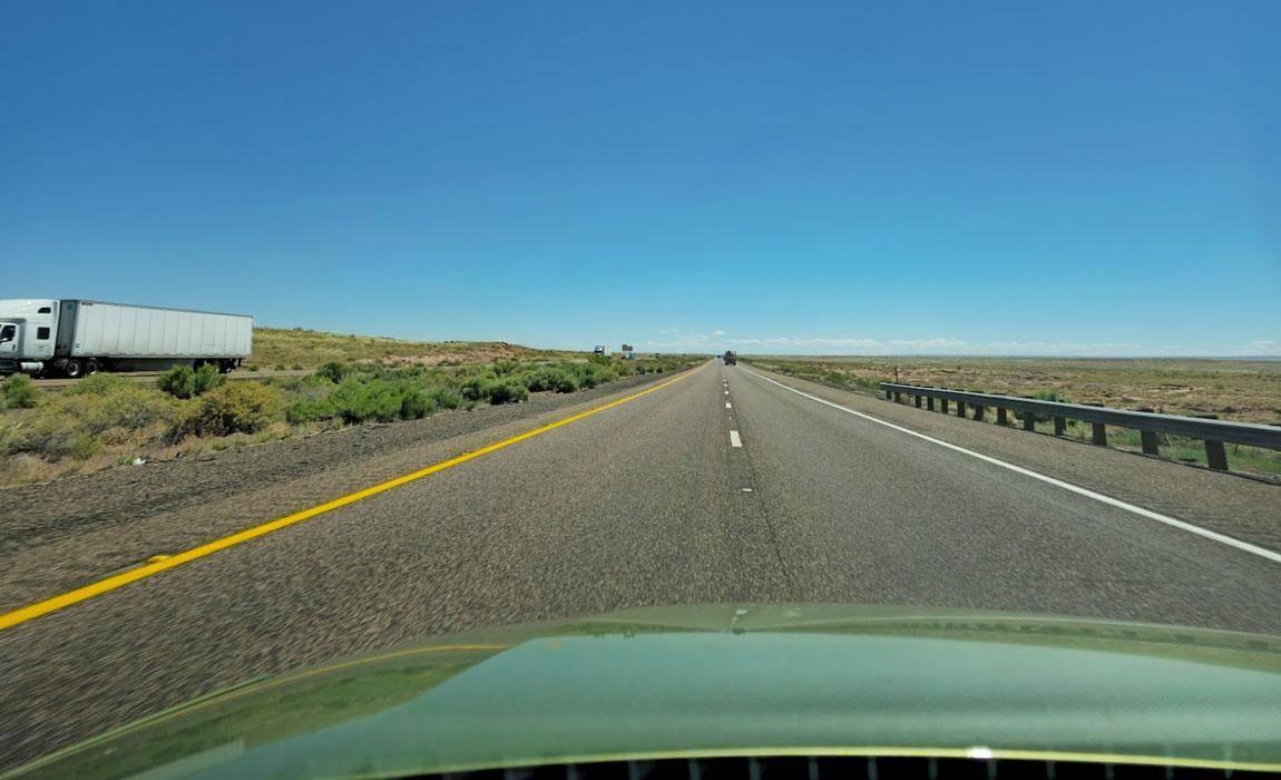 driving on a highway