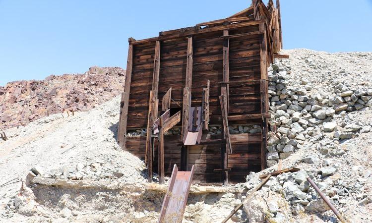 abandoned gold mining relic
