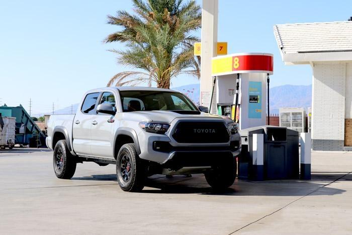 toyota tacoma trd pro at shell gas station