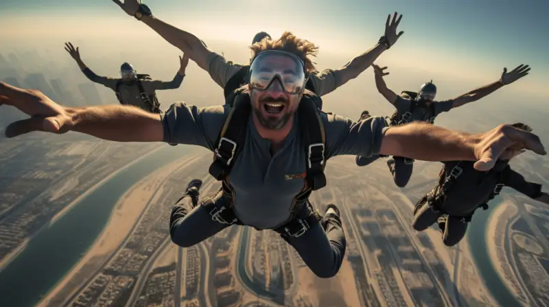 sky diving dubai