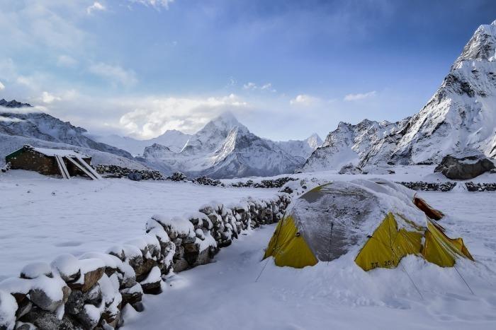 winter camping
