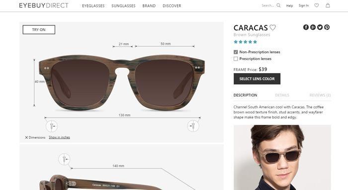 eyebuydirect product page
