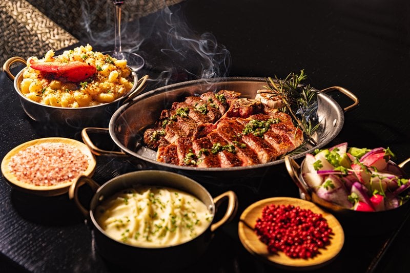 Steak dinner at Gallery Restaurant at The Ballantyne in Charlotte (photo credit: The Ballantyne)