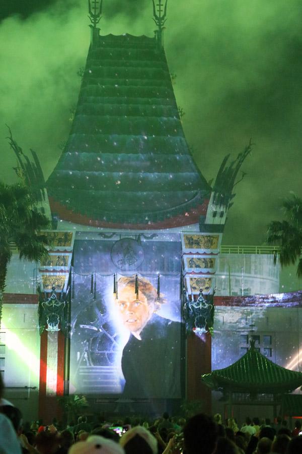 star wars light show at hollywood studios