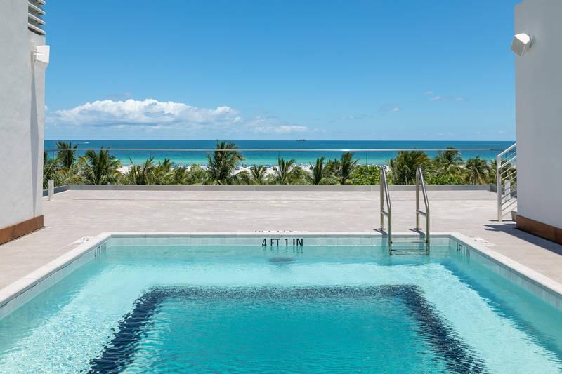 The Gabriel South Beach Miami Florida roof pool beach view