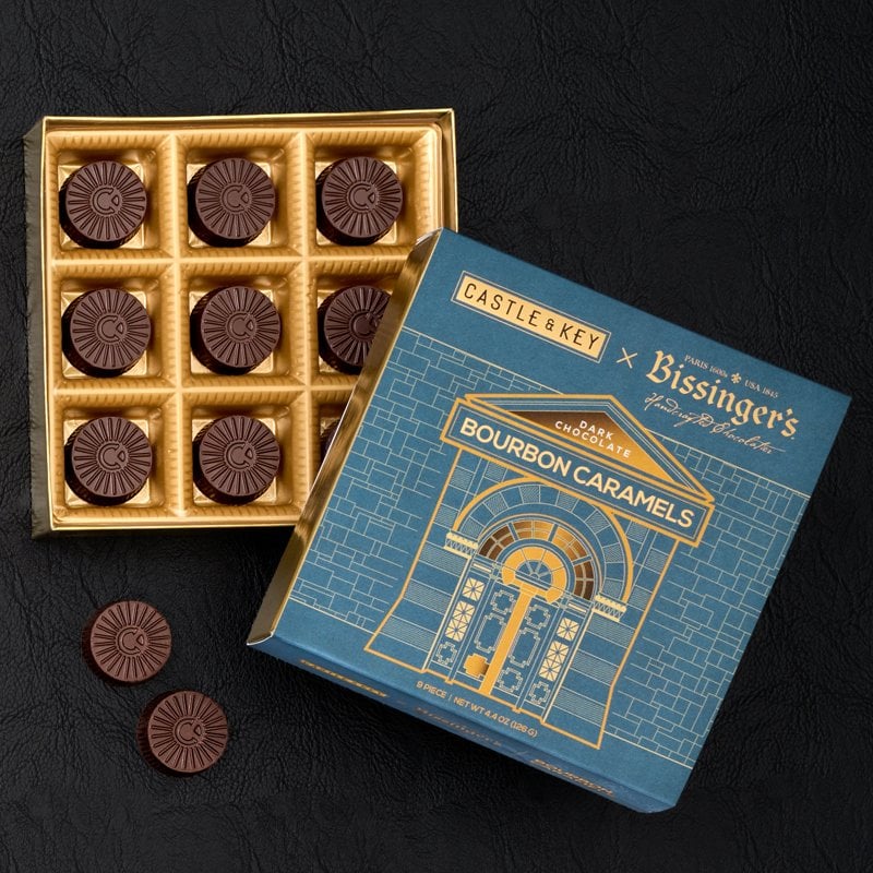 Bissinger's Castle and Key bourbon caramels